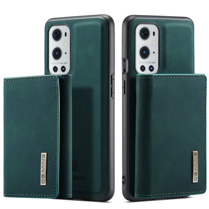 For OnePlus 9 Pro DG.MING M1 Series 3-Fold Multi Card Wallet Back Cover Shockproof Case with Holder Function(Green) by DG.MING