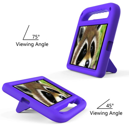For Samsung Galaxy Tab A 8.0 2019 SM-T290 / SM-T295 Handle Portable EVA Shockproof Anti Falling Protective Case with Triangle Holder(Purple) by bashfashion