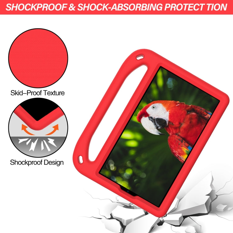 For Samsung Galaxy Tab A7 Lite 8.7 SM-T220 / SM-T225 Handle Portable EVA Shockproof Anti Falling Protective Case with Triangle Holder(Red) by bashfashion