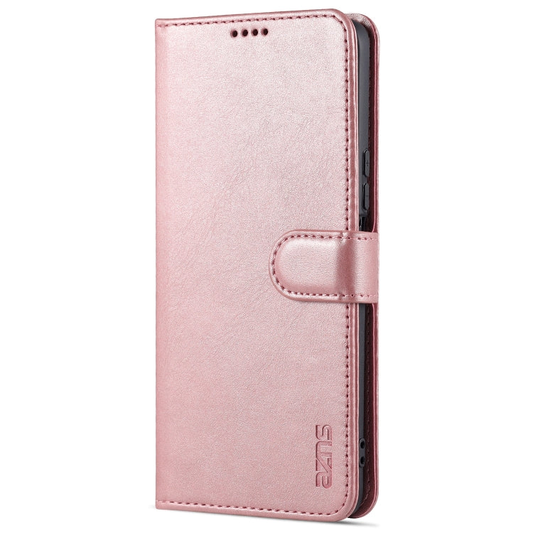 For Honor X20 SE AZNS Skin Feel Calf Texture Horizontal Flip Leather Case with Card Slots & Holder & Wallet(Rose Gold) by AZNS