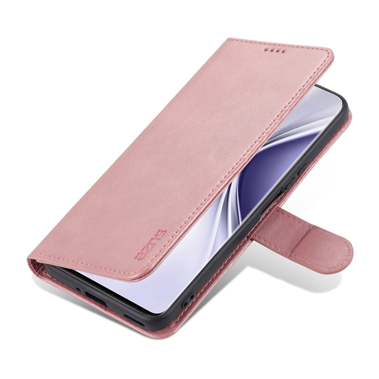 For Honor X20 SE AZNS Skin Feel Calf Texture Horizontal Flip Leather Case with Card Slots & Holder & Wallet(Rose Gold) by AZNS