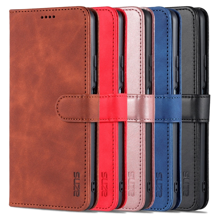 For Honor X20 SE AZNS Skin Feel Calf Texture Horizontal Flip Leather Case with Card Slots & Holder & Wallet(Rose Gold) by AZNS