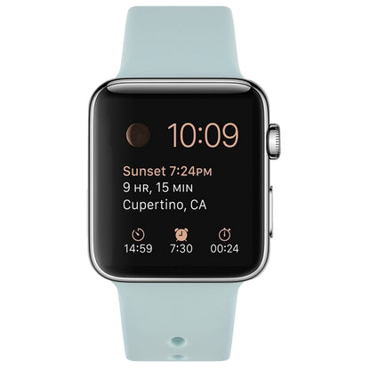 Silicone Watch Band For Apple Watch Ultra 49mm&Watch Ultra 2 49mm / Series 9&8&7 45mm / SE 3&SE 2&6&SE&5&4 44mm / 3&2&1 42mm(Emerald Green) by bashfashion