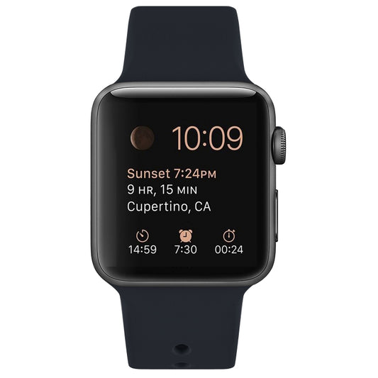 Silicone Watch Band For Apple Watch Ultra 49mm&Watch Ultra 2 49mm / Series 9&8&7 45mm / SE 3&SE 2&6&SE&5&4 44mm / 3&2&1 42mm(Cobalt Blue) by bashfashion