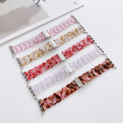 Resin Watch Band For Apple Watch Ultra 49mm&Watch Ultra 2 49mm / Series 9&8&7 45mm / SE 3&SE 2&6&SE&5&4 44mm / 3&2&1 42mm(White Green) by bashfashion