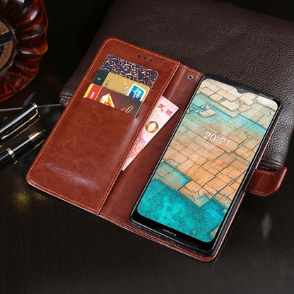 For Nokia C20 idewei Crazy Horse Texture Horizontal Flip Leather Case with Holder & Card Slots & Wallet(Rose Red) by idewei