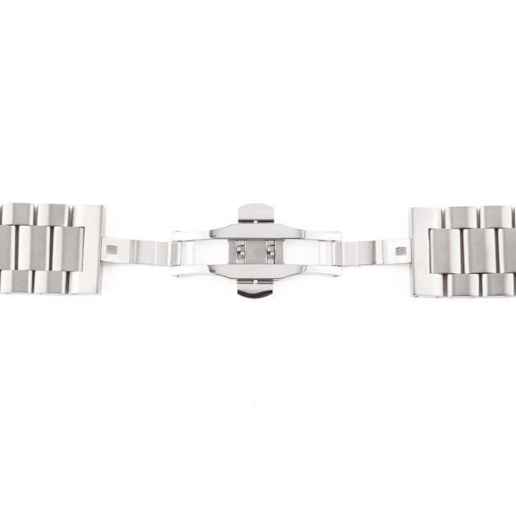 For Apple Watch Series 7 45mm / 6 & SE & 5 & 4 44mm / 3 & 2 & 1 42mm Stainless Steel Watch Band(Silver) by bashfashion