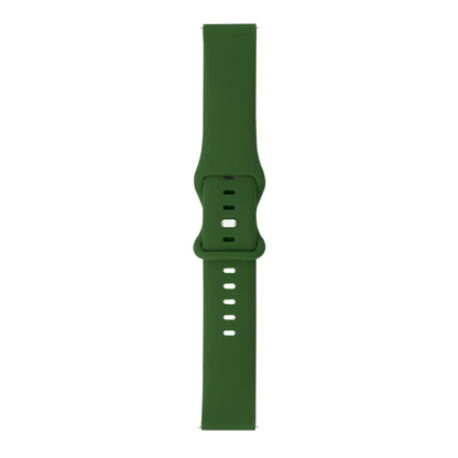 For Garmin Vivoactive 3 8-buckle Silicone Watch Band(Army Green) by bashfashion