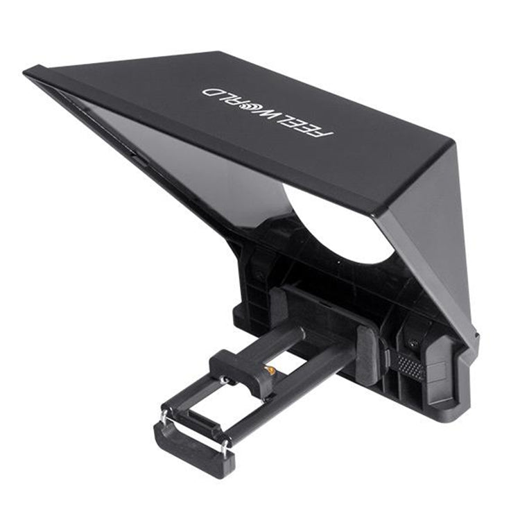 FEELWORLD TP2A NEW Portable Teleprompter with Remote Control & Lens Adapter Ring For Below 8 inches Mobile Phone / Tablet / SLR Camera by FEELWORLD