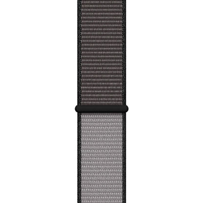 For Apple Watch Series 7 41mm / 6 & SE & 5 & 4 40mm / 3 & 2 & 1 38mm Color Matching Nylon Watch Band(Black + Grey) by bashfashion