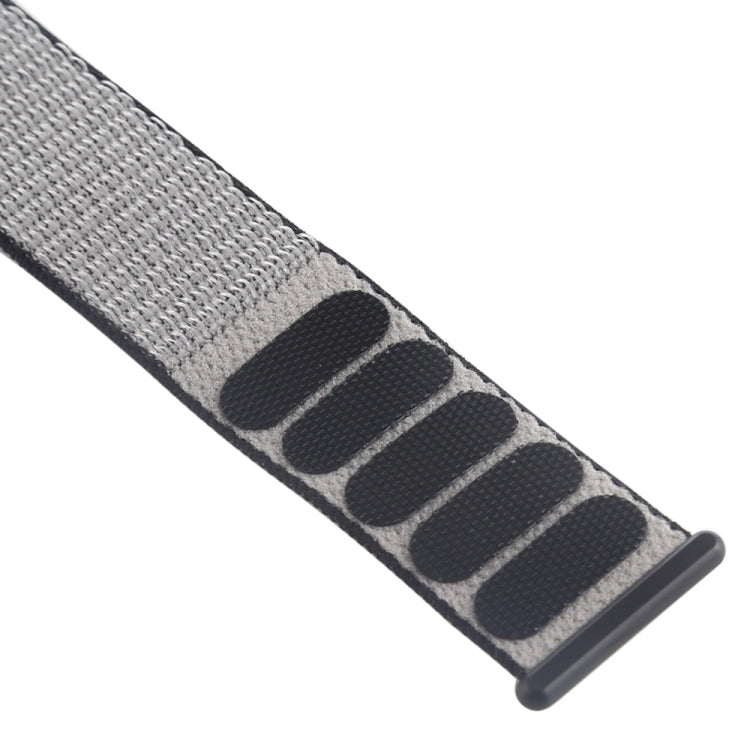 For Apple Watch Series 7 41mm / 6 & SE & 5 & 4 40mm / 3 & 2 & 1 38mm Color Matching Nylon Watch Band(Black + Grey) by bashfashion