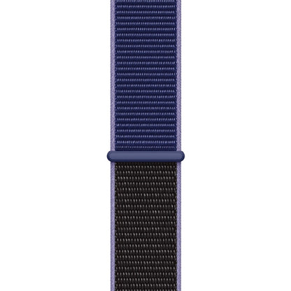 For Apple Watch Ultra 49mm&Watch Ultra 2 49mm / Series 9&8&7 45mm / SE 3&SE 2&6&SE&5&4 44mm / 3&2&1 42mm Color Matching Nylon Watch Band(Black + Blue) by bashfashion