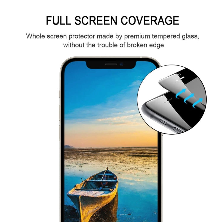 For iPhone 16e / 13 / 13 Pro Full Glue Full Screen Tempered Glass Film by bashfashion