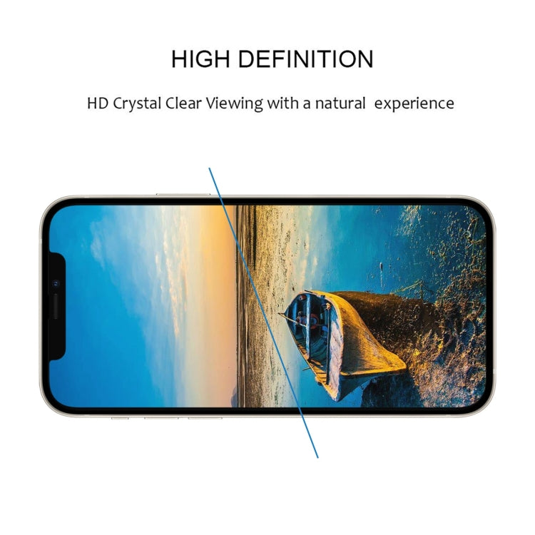 For iPhone 16e / 13 / 13 Pro Full Glue Full Screen Tempered Glass Film by bashfashion