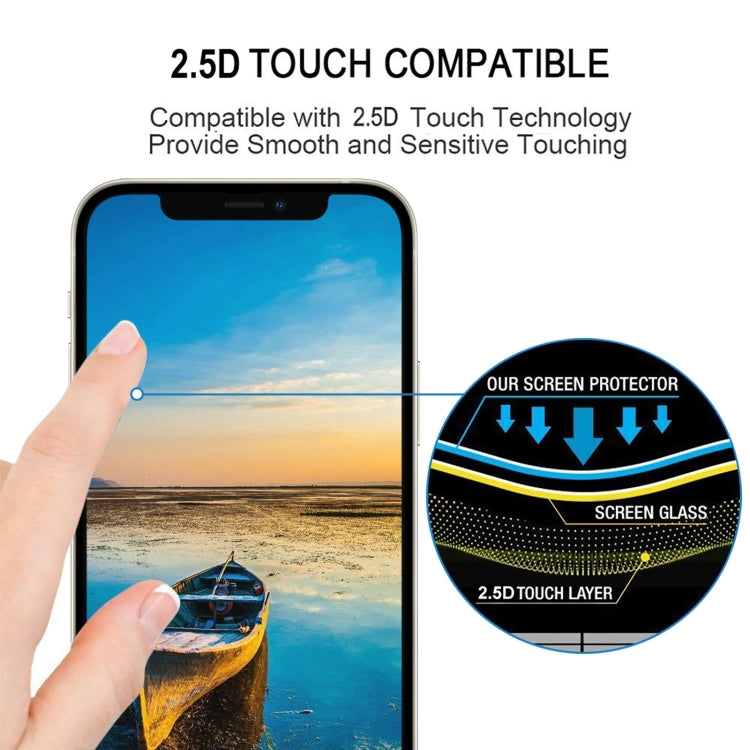 For iPhone 16e / 13 / 13 Pro Full Glue Full Screen Tempered Glass Film by bashfashion