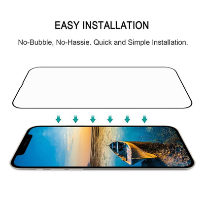 For iPhone 16e / 13 / 13 Pro Full Glue Full Screen Tempered Glass Film by bashfashion