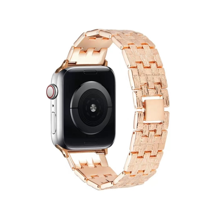 Woven Texture Stainless Steel Watch Band For Apple Watch Ultra 49mm&Watch Ultra 2 49mm / Series 9&8&7 45mm / SE 3&SE 2&6&SE&5&4 44mm / 3&2&1 42mm(Silver) by bashfashion