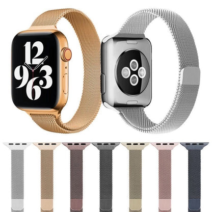 Milan Loopback Small Waist Watch Band For Apple Watch Ultra 49mm&Watch Ultra 2 49mm / Series 9&8&7 45mm / SE 3&SE 2&6&SE&5&4 44mm / 3&2&1 42mm(Coffee) by bashfashion