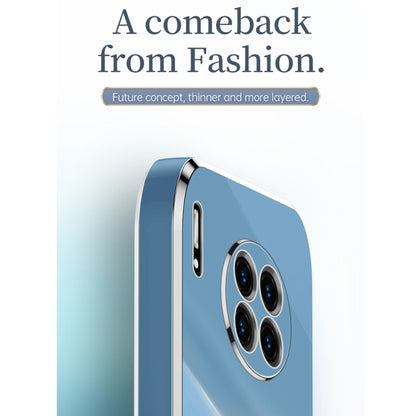 For Huawei Mate 30 XINLI Straight Edge 6D Electroplate TPU Phone Case(Pink) by XINLI