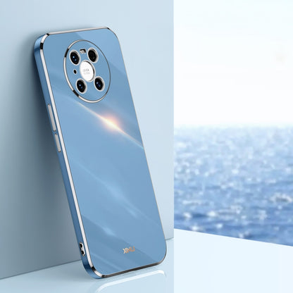 For Huawei Mate 40 Pro XINLI Straight Edge 6D Electroplate TPU Phone Case(Celestial Blue) by XINLI