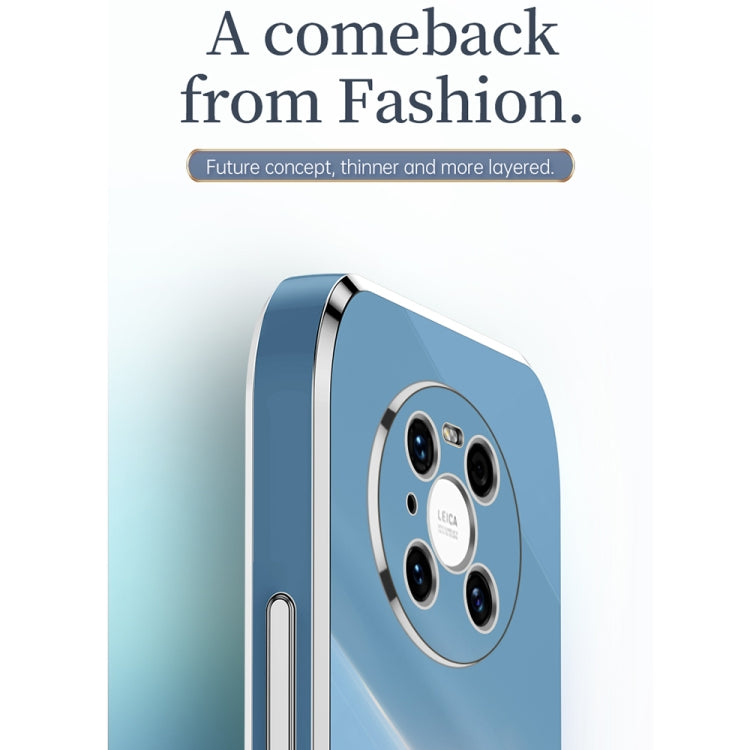 For Huawei Mate 40 Pro XINLI Straight Edge 6D Electroplate TPU Phone Case(White) by XINLI