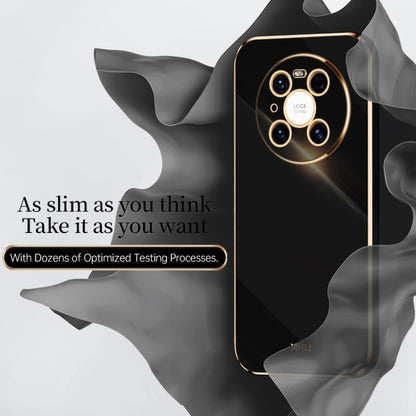 For Huawei Mate 40 Pro XINLI Straight Edge 6D Electroplate TPU Phone Case(Mint Green) by XINLI