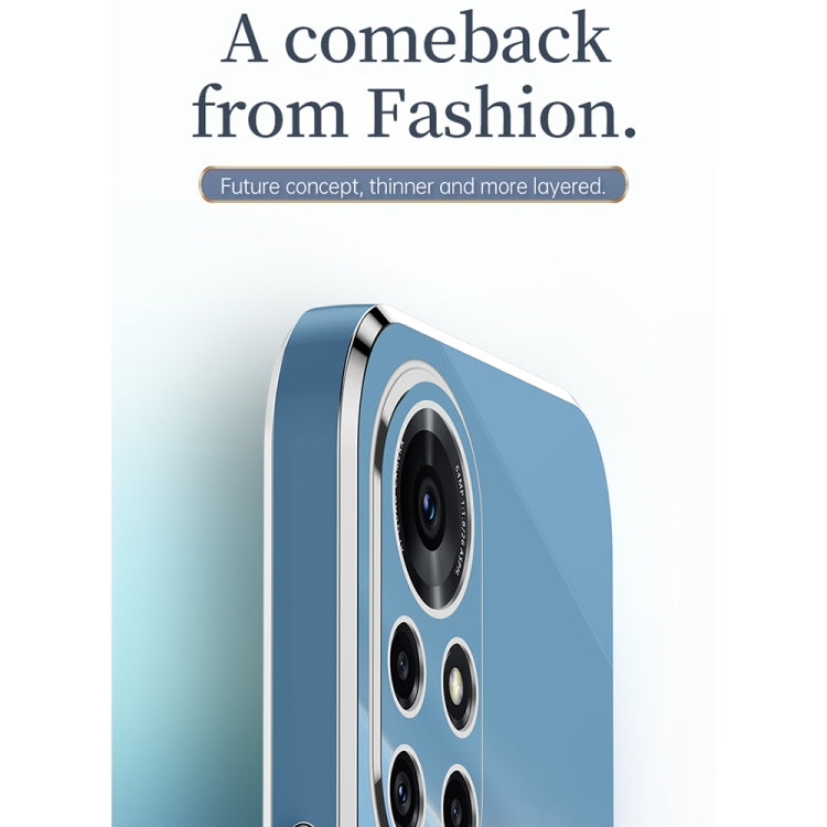 For Huawei nova 8 5G XINLI Straight Edge 6D Electroplate TPU Phone Case(Cherry Purple) by XINLI