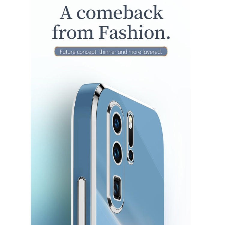 For Huawei P30 XINLI Straight Edge 6D Electroplate TPU Phone Case(Celestial Blue) by XINLI