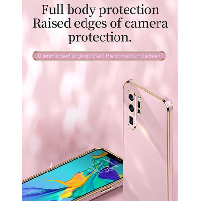 For Huawei P30 Pro XINLI Straight Edge 6D Electroplate TPU Phone Case(Hawthorn Red) by XINLI