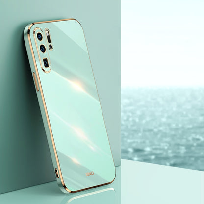 For Huawei P30 Pro XINLI Straight Edge 6D Electroplate TPU Phone Case(Mint Green) by XINLI