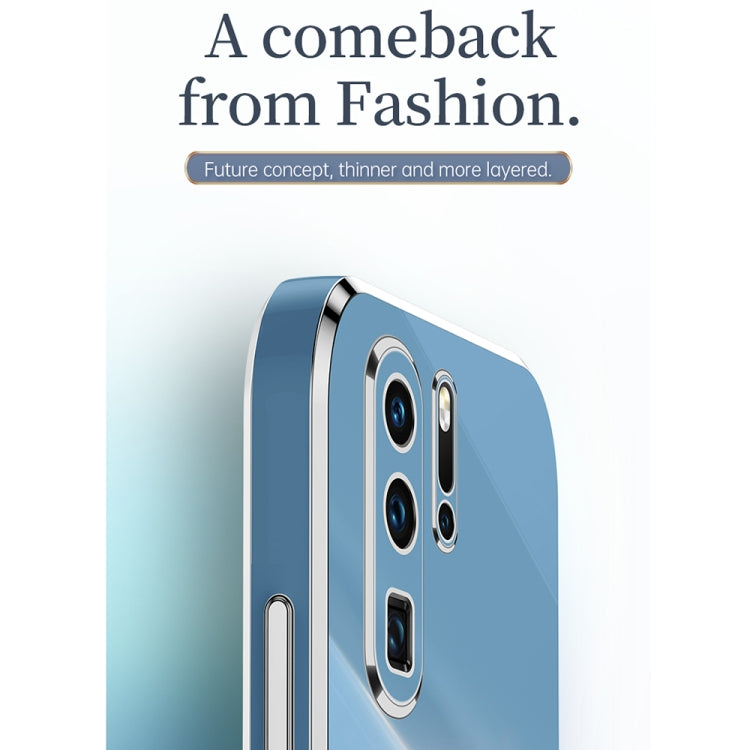 For Huawei P30 Pro XINLI Straight Edge 6D Electroplate TPU Phone Case(Mint Green) by XINLI