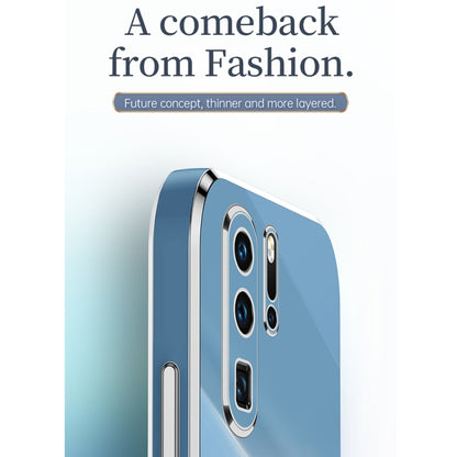 For Huawei P30 Pro XINLI Straight Edge 6D Electroplate TPU Phone Case(Mint Green) by XINLI