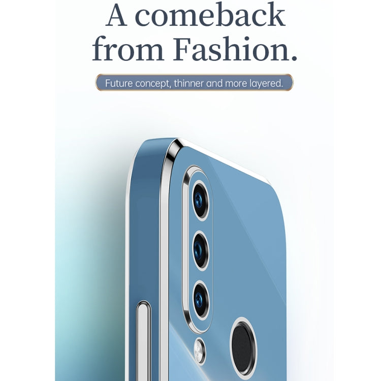 For Huawei P30 Lite XINLI Straight Edge 6D Electroplate TPU Phone Case(Cherry Purple) by XINLI