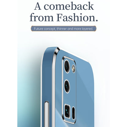 For Honor 30 XINLI Straight Edge 6D Electroplate TPU Phone Case(Black) by XINLI