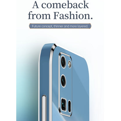 For Honor 30S XINLI Straight Edge 6D Electroplate TPU Phone Case(White) by XINLI