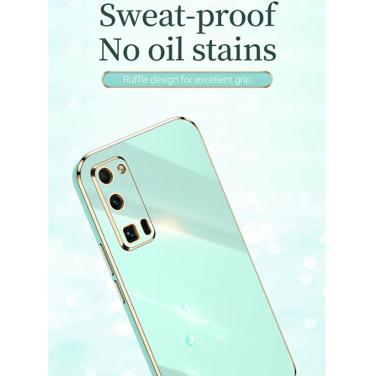 For Honor 30S XINLI Straight Edge 6D Electroplate TPU Phone Case(Pink) by XINLI