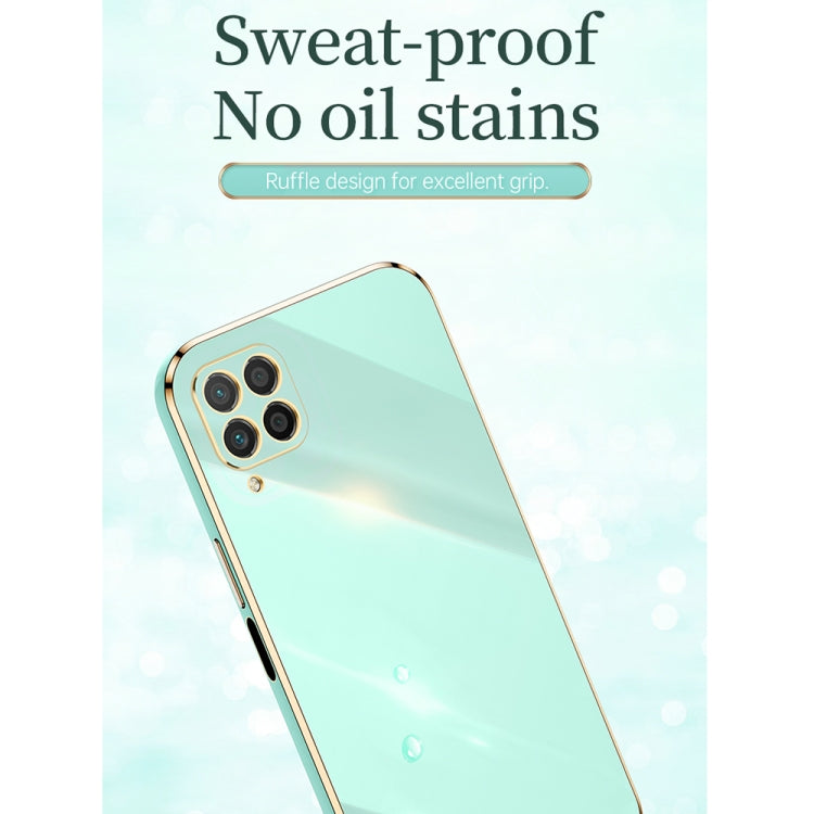 For Huawei nova 6 SE XINLI Straight Edge 6D Electroplate TPU Phone Case with Ring Holder(Cherry Purple) by XINLI