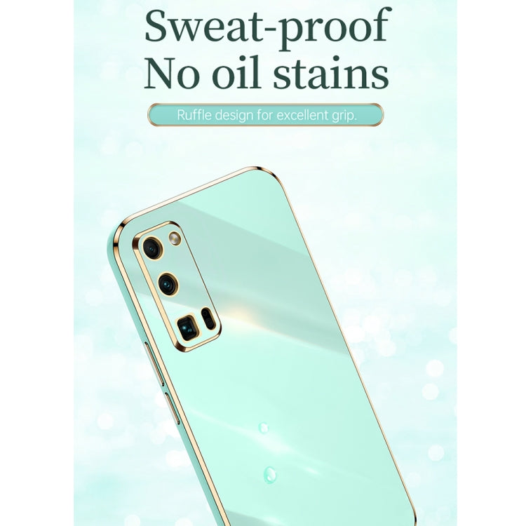 For Honor 30 Youth XINLI Straight Edge 6D Electroplate TPU Phone Case with Ring Holder(Celestial Blue) by XINLI