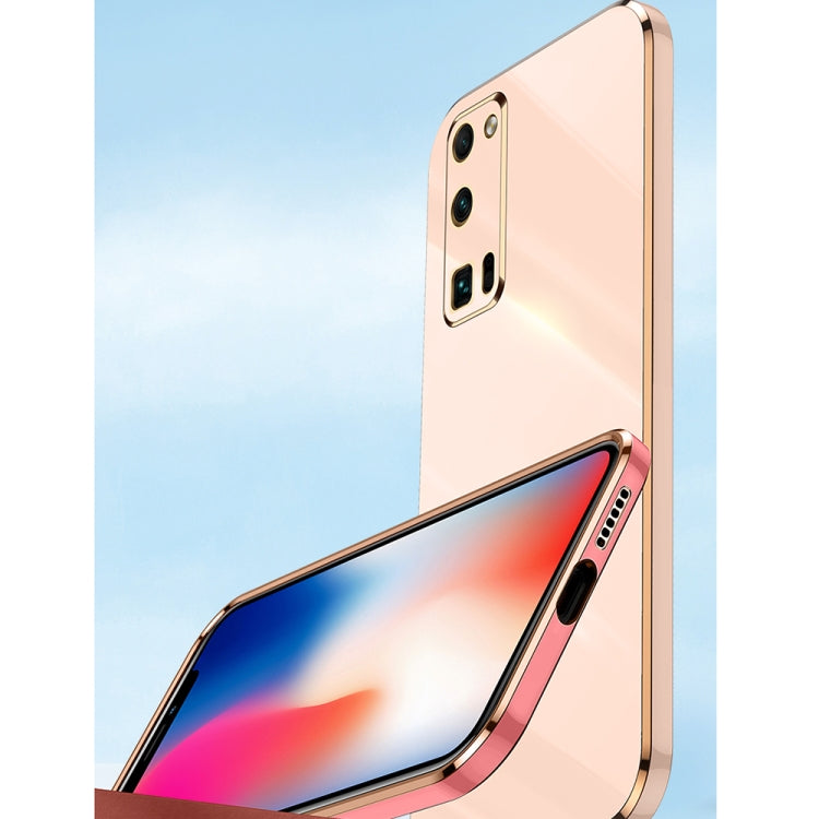 For Honor 30 Youth XINLI Straight Edge 6D Electroplate TPU Phone Case with Ring Holder(Celestial Blue) by XINLI