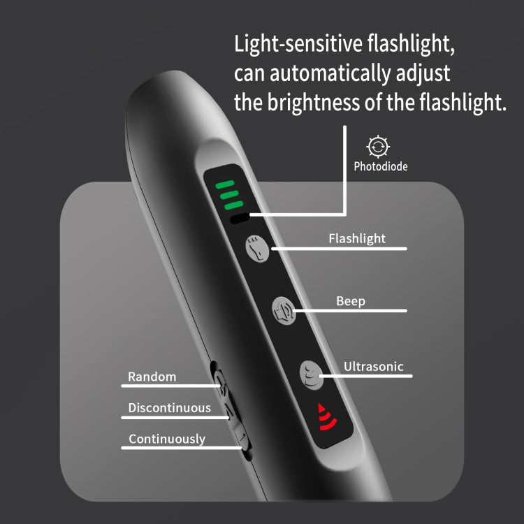 Tsattine N10 Ultrasonic Dog Repeller with LED Electricity Display & Flashlight by bashfashion