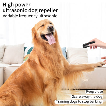 Tsattine N10 Ultrasonic Dog Repeller with LED Electricity Display & Flashlight by bashfashion