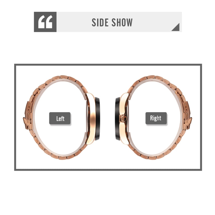 SKMEI 1678 Men Waterproof Quartz Watch with Rotatable Gear Dial(Rose Gold Shell Black Surface) by SKMEI