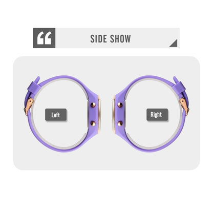 SKMEI 1720 Round Dial LED Digital Display Luminous Silicone Strap Electronic Watch(Pink) by SKMEI