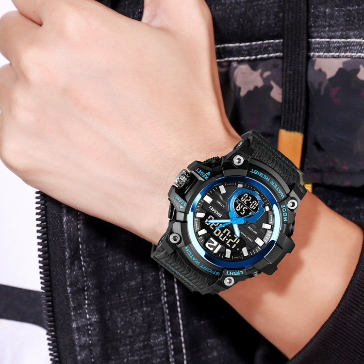 SKMEI 1725 Three Time LED Digital Display Timing Luminous Electronic Watch(Rose Gold) by SKMEI