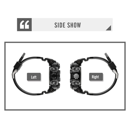 SKMEI 1742 Four-screen LED Digital Display Luminous Sports Shockproof Electronic Watch for Men(Blue) by SKMEI