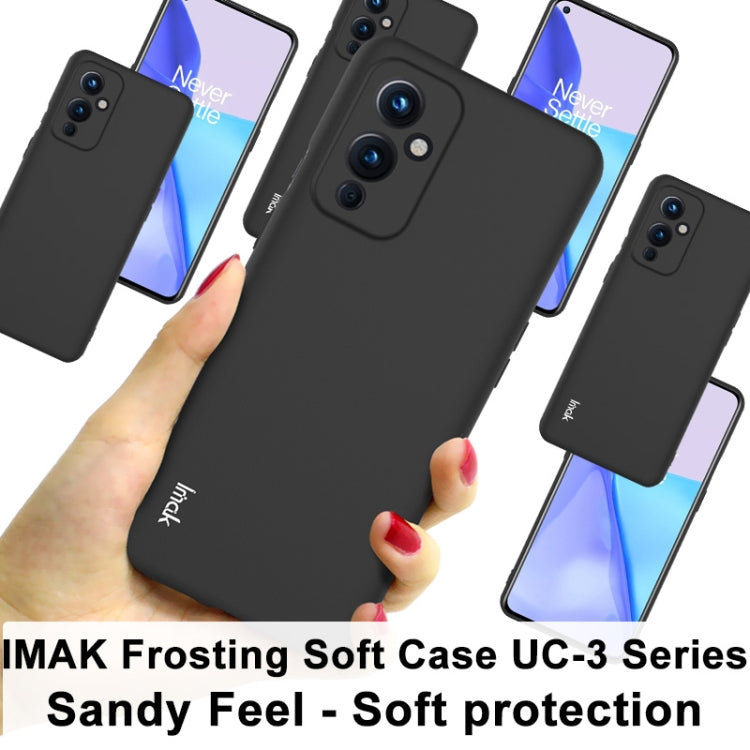 For OnePlus 9 5G European American Version IMAK UC-3 Series Shockproof Frosted TPU Protective Case(Black) by imak