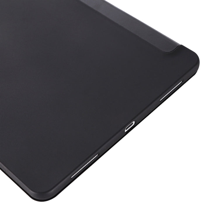 For iPad Pro 12.9 2022 / 2021 / 2020 / 2018 TPU Horizontal Flip Leather Tablet Case with Three-folding Holder(Black) by bashfashion