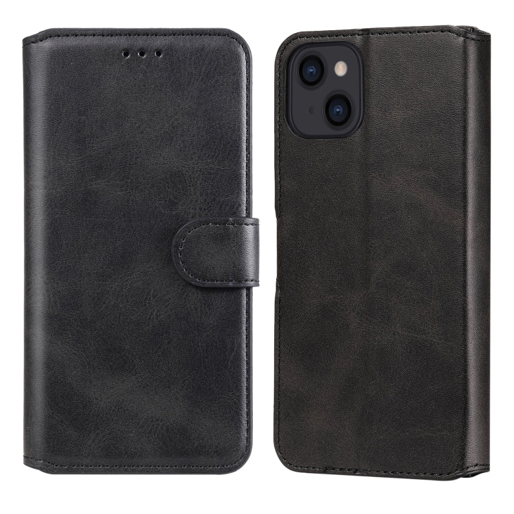 For iPhone 13 Classic Calf Texture PU + TPU Horizontal Flip Leather Case with Holder & Card Slots & Wallet(Black) by bashfashion