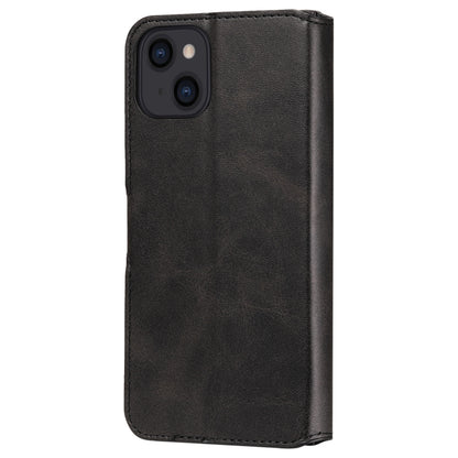 For iPhone 13 Classic Calf Texture PU + TPU Horizontal Flip Leather Case with Holder & Card Slots & Wallet(Black) by bashfashion