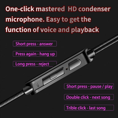 QKZ AK6 3.5mm In-Ear Wired Subwoofer Sports Earphone, Cable Length: About 1.2m(Blue) by QKZ